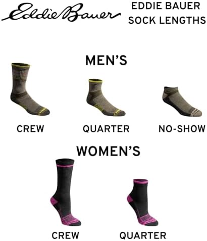 Eddie Bauer Women's Dura Dri Moisture Control 6-pair Quarter Socks