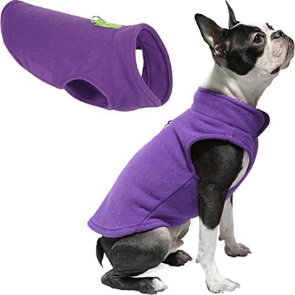 Gooby Fleece Vest Dog Sweater, Lavender, Small
