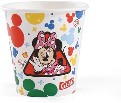 Glad Disney Mickey and Friends Disposable Paper Cups, 3 Oz, 20 Ct, 2-Pk