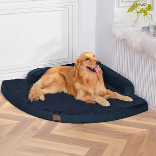 MEKIY Orthopedic Waterproof Dog Bed with Sides for Large Sizes Dogs