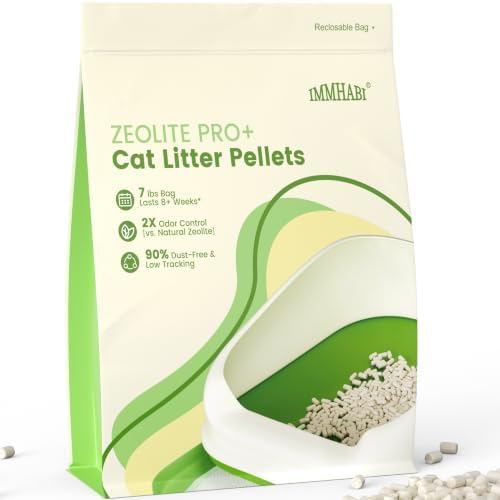 Enhanced Cat Litter Pellets 7 lbs, Generic Litter Refills Exclusively for Shifting Litter Box Systems, Dehydrating Pellets, Zeolite, Long-Lasting Odor Control Non-climping