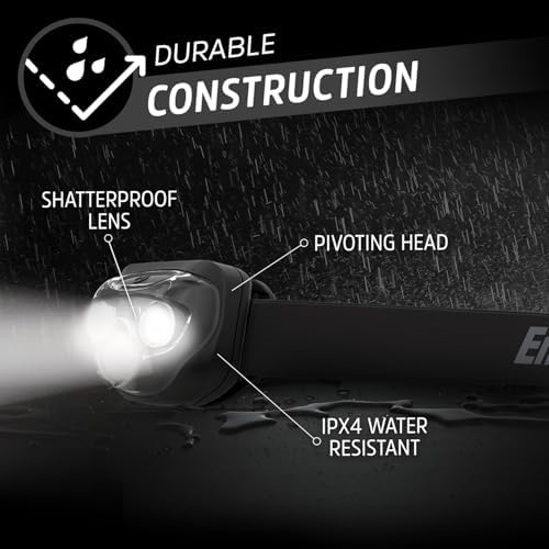 Energizer LED Headlamp PRO (4-Pack), IPX4 Water Resistant Head Light