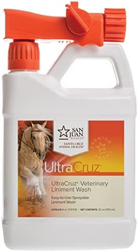 UltraCruz® Veterinary Liniment Wash for Horses, 32 oz with Travel Sprayer