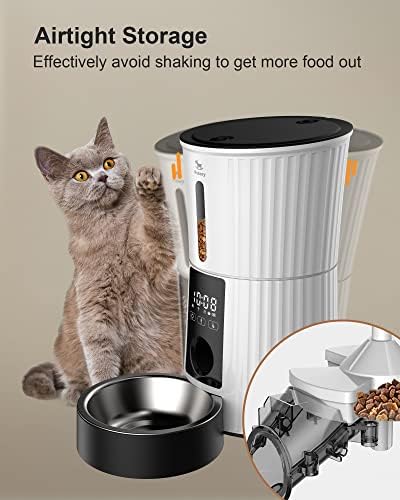 Petory WiFi Automatic Cat Feeder - 4L Dry Food Dispenser for Cats and Dogs