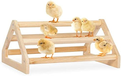 PETSFIT Baby Chick Roosting Bar, Anti-Rotation, Solid Wood, for Brooder