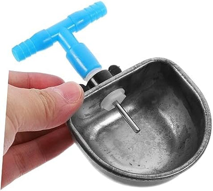 Milisten 6pcs Automatic Rabbit Water Bowl Stainless Steel Water Feeder