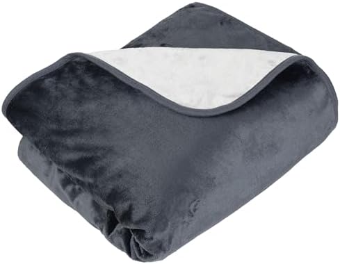 Lavish Home Waterproof Blanket - 80x80 King-Size Blanket for Kids, Pets, and Outdoors - Throw for Bed, Couch, Chair and Car (Gray)