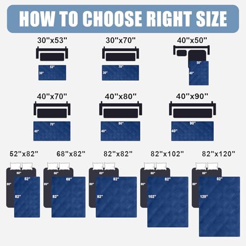 Smiry Waterproof Dog Bed Cover, Reversible Pet Blanket for Sofa Couch