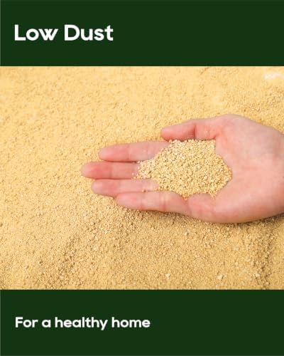 HONEY CARE All-Natural Corn & Wheat Clumping Cat Litter, Flushable, Low Dust, Odor Control, 24 lbs, 3-Pack