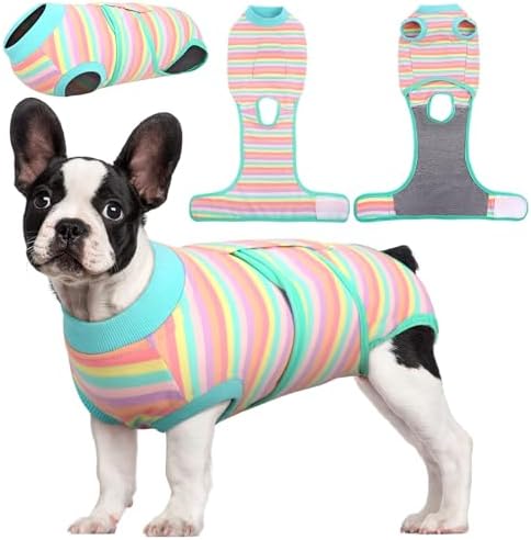 Kuoser Recovery Suit for Dogs Cats, Soft Dog Surgery Suit Female Male Spay