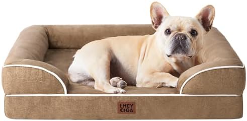 EHEYCIGA Orthopedic Dog Bed Medium Size Dog, Waterproof Washable Pet Beds