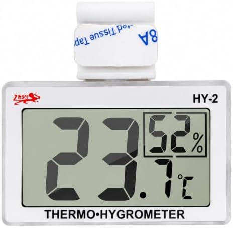 Reptile Thermometer Hygrometer, Digital Temperature Humidity Gauge for Tank
