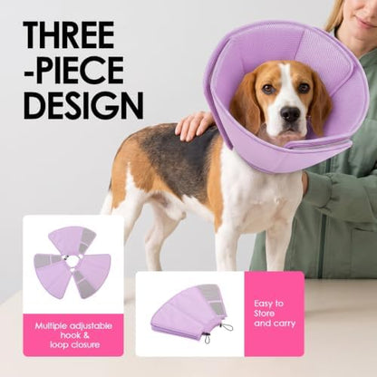 AOFITEE Soft Dog Cone, Adjustable Cones for Dogs After Surgery