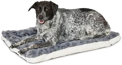 MidWest Homes for Pets Reversible Pet Bed; Machine Washable; Great for Intermediate Dog Breeds; Spotted Gray; 36"; 40236-FVGYS