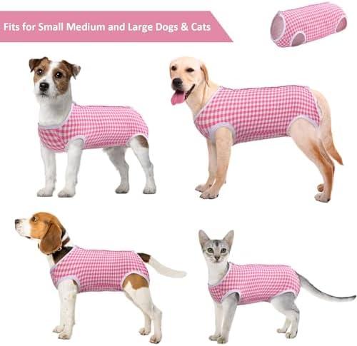 Kuoser Surgical Recovery Suit for Dogs Cats, E-Collar Alternative
