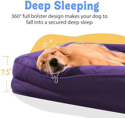 Chez Paw Orthopedic Washable XXL Dog Bed for Extra Large Dogs