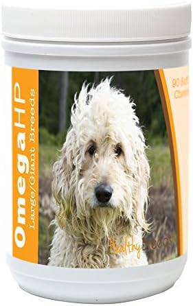 Healthy Breeds Goldendoodle Omega HP Fatty Acid Skin and Coat Support Soft Chews 90 Count
