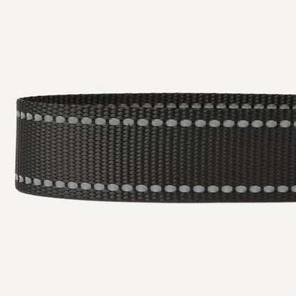 Amazon Basics Reflective Polyester Dog Collar, Adjustable Length 21"-37", 1.4" W, Quick-Release Buckle for Easy On/Off, Extra Large, Black