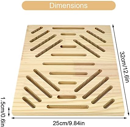 Litewoo Rabbit Scratch Board Claw and Teeth Care Chew Toy Bunny Wood Pad, B