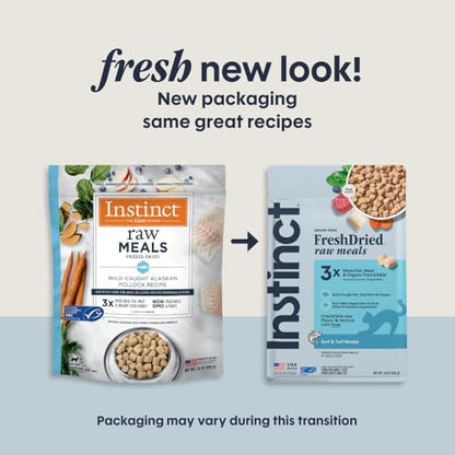 Instinct Freeze Dried Raw Meals, Natural Cat Food, Pollock, 24 oz. Bag