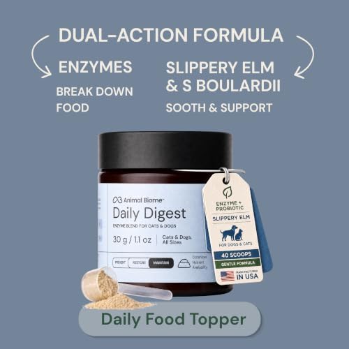 Animal Biome Dog & Cat Digestive Enzymes w/S Boulardii & Slippery Elm 30g