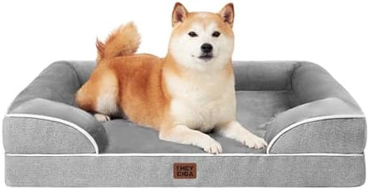 EHEYCIGA Orthopedic Dog Beds Large Sized Dog, Waterproof Washable Pet Bed