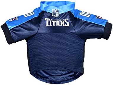 Littlearth NFL Tennessee Titans Premium Pet Jersey, Team Color, X-Large