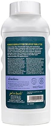 ALZOO Cat Litter Deodorizer, Concentrated Granules Absorb & Help Neutralize Odors, 100% Plant-Based Active Ingredients, Up To 30 Uses, Fresh Lavender Scent, 26.6 Oz., Pack of 2