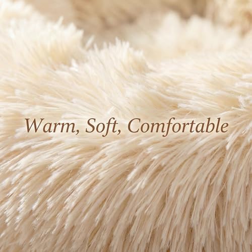 Calming Donut Small Dog Bed for Chihuahua Yorkie Maltese Shih Tzu