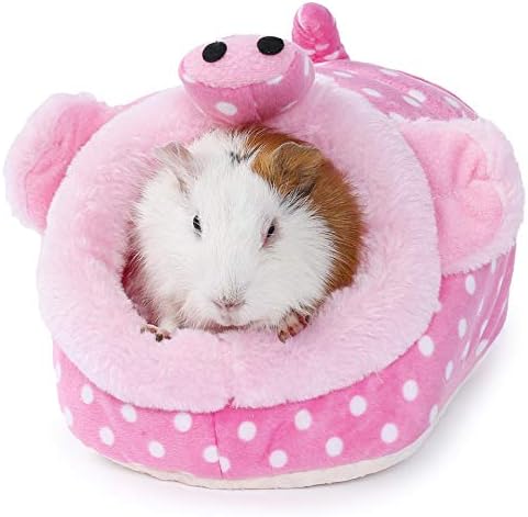 JanYoo Guinea Pig Rat Accessories Toys House Hideout Cage Supplies Chinchilla Cage Ferret Gerbil(S,Pig)