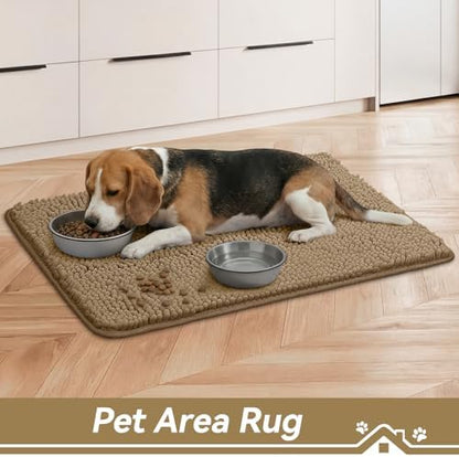 Bcoimo Super Absorbent Dog Door Mat, 36"*24" Anti Slip Mat for Muddy Paws