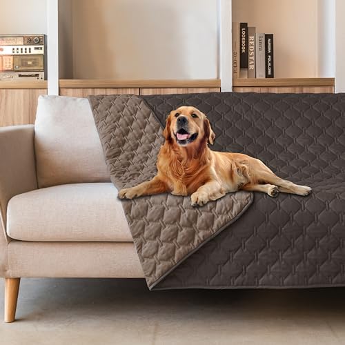 gogobunny Waterproof Pet Blanket for Bed, Washable Couch Cover for Dog Cat