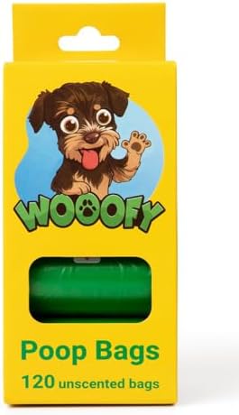 Dog Poop Bags, 120 Count (8 Rolls) Unscented, Extra Thick Heavy Duty Leak-Proof Waste Bags, 9x13 in, Tear-Resistant, Fits Standard Dispensers