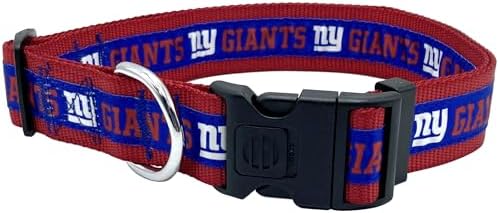 Pets First NFL New York Giants Licensed PET COLLAR, Extra Large - Heavy-Duty, Strong, and Durable Dog Collar. Available in 31 Football Teams and 4 Sizes