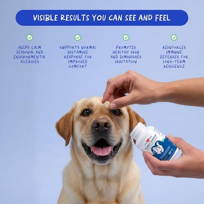 Allergy Relief for Dogs 120 Tablets - Itch, Skin & Immune Support