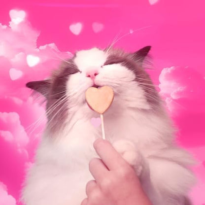 Bonkers Purrpops Freeze-Dried Chicken Flavored Lollipop Treats for Cats, 15 Pack