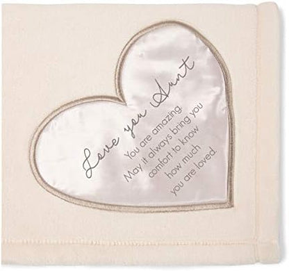 Pavilion Gift Company 19505 Comfort Blanket - Love You Aunt Thick Warm 320 GSM Royal Plush Throw Blanket