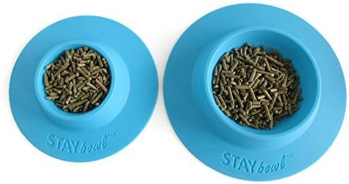 Tip-Proof Bowl for Guinea Pigs and Other Small Pets - Sky Blue - Large 3/4 Cup Size New