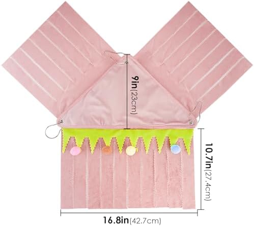 Forest Cage Corner Hideout, Pets Corner Hideout for Guinea Pigs, Rabbits, Ferrets, Chinchillas, Gerbils, Hedgehogs (Pink)