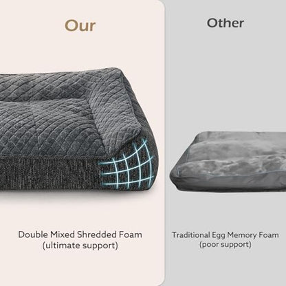 JOEJOY Orthopedic Dog Bed for Medium Dogs, Extra Thick Foam Dog Couch Bed