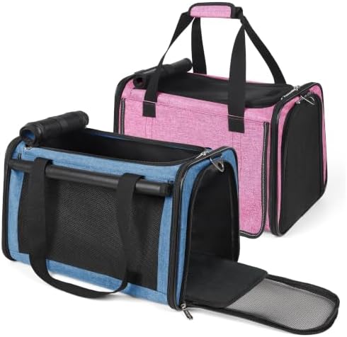 YUDODO 2 Packs 25 lbs Soft Sided Pet Carrier for Large Cat & Small Dog
