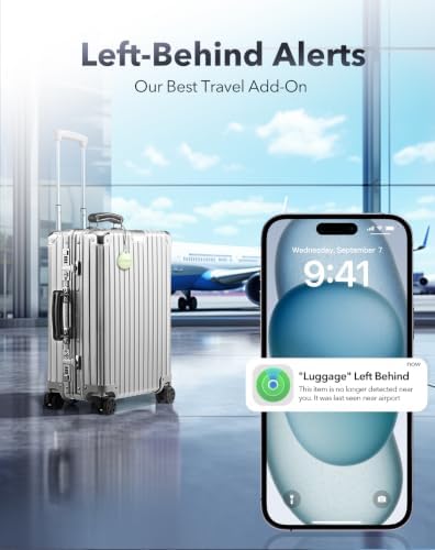 Air Tracker Tags-4 Pack for Apple Find My, iOS Only, Official MFi Certified
