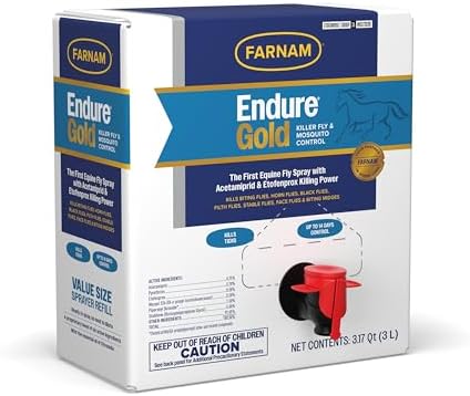 Farnam Endure Gold Fly Spray for Horses, 3 Liter
