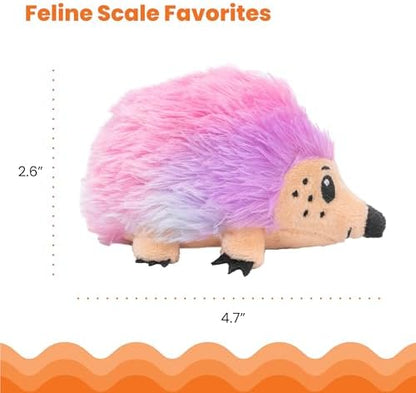 Catstages Catnip Plushies Hedgehog – Interactive Plush Catnip Toy for Batting, Kicking, Chasing & Cuddling