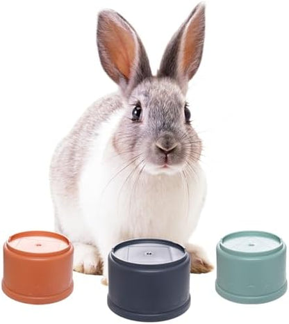8 Pcs Stacking Cups for Rabbits, Multi-Colored Bunny Toys of Different Sizes, Nesting Cups Toys for Small Animals Hiding Food and Playing