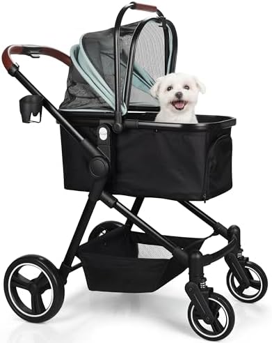 3-in-1 Foldable Pet Stroller for Dogs/Cats
