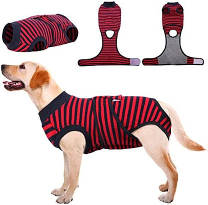 Kuoser Recovery Suit for Dogs Cats, Soft Dog Surgery Suit Female Male Spay