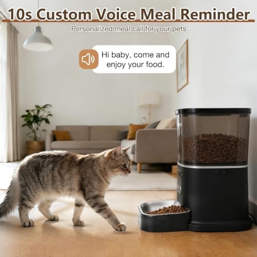 Automatic Cat Feeders with App Control, 5L/28 Cups Smart Pet Feeder