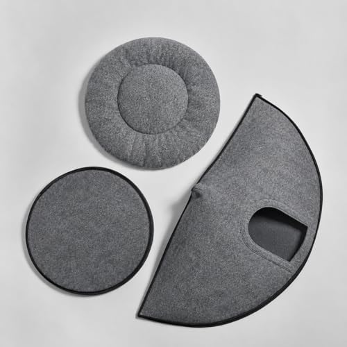 Cat Bed - Cat Cave Premium Felt Cat Bed Enclosure for Indoor Cats and Other Pets, Stylish Indoor Pet House, Dark Grey (Medium)