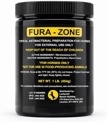 Equine Topical Care Ointment for Horses, Nitrofurazone, 1 lb